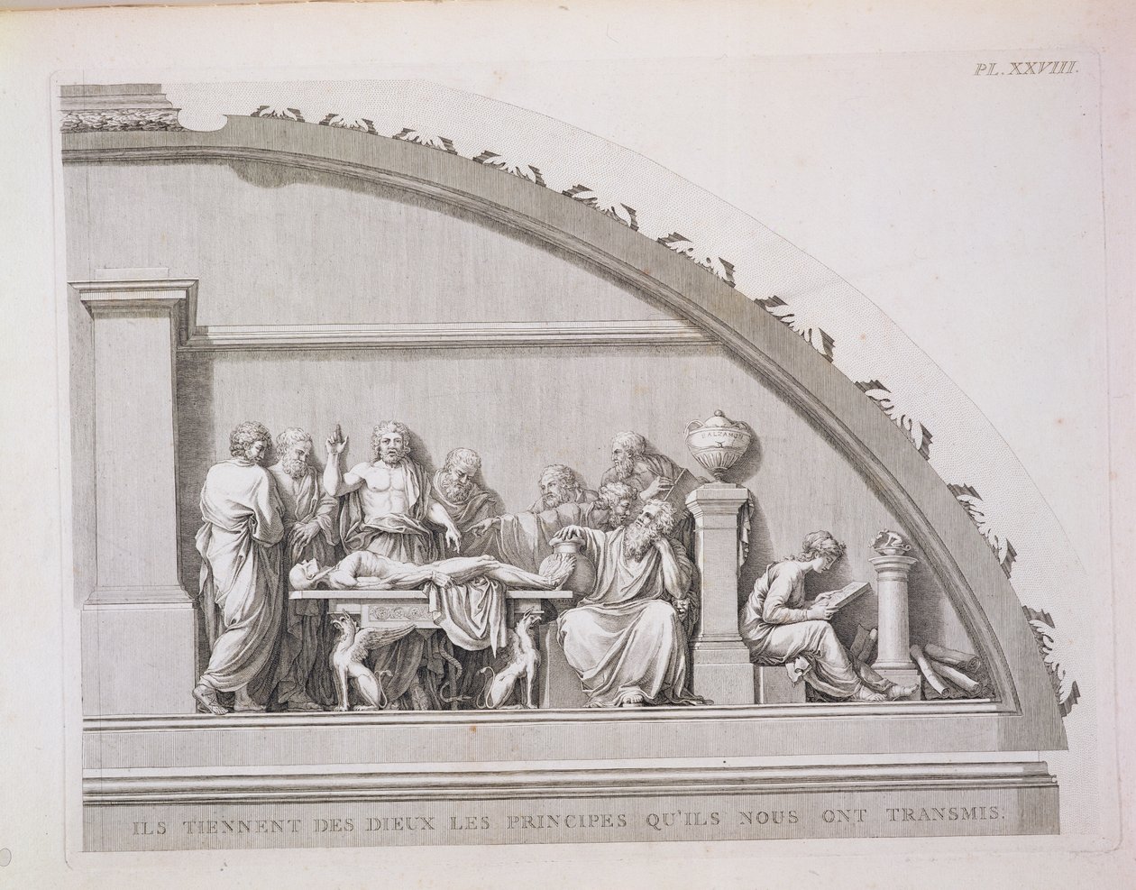 Hipokrates (ok. 460 pne-ok. 377 pne) Nauczanie z Opisu Szkoły Chirurgii w Paryżu, opublikowanego 1780 autorstwa French School