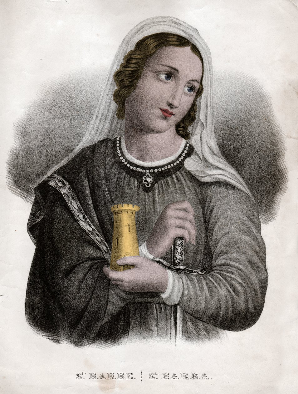 Święta Broda. (grafika, ok. 1850) autorstwa French School
