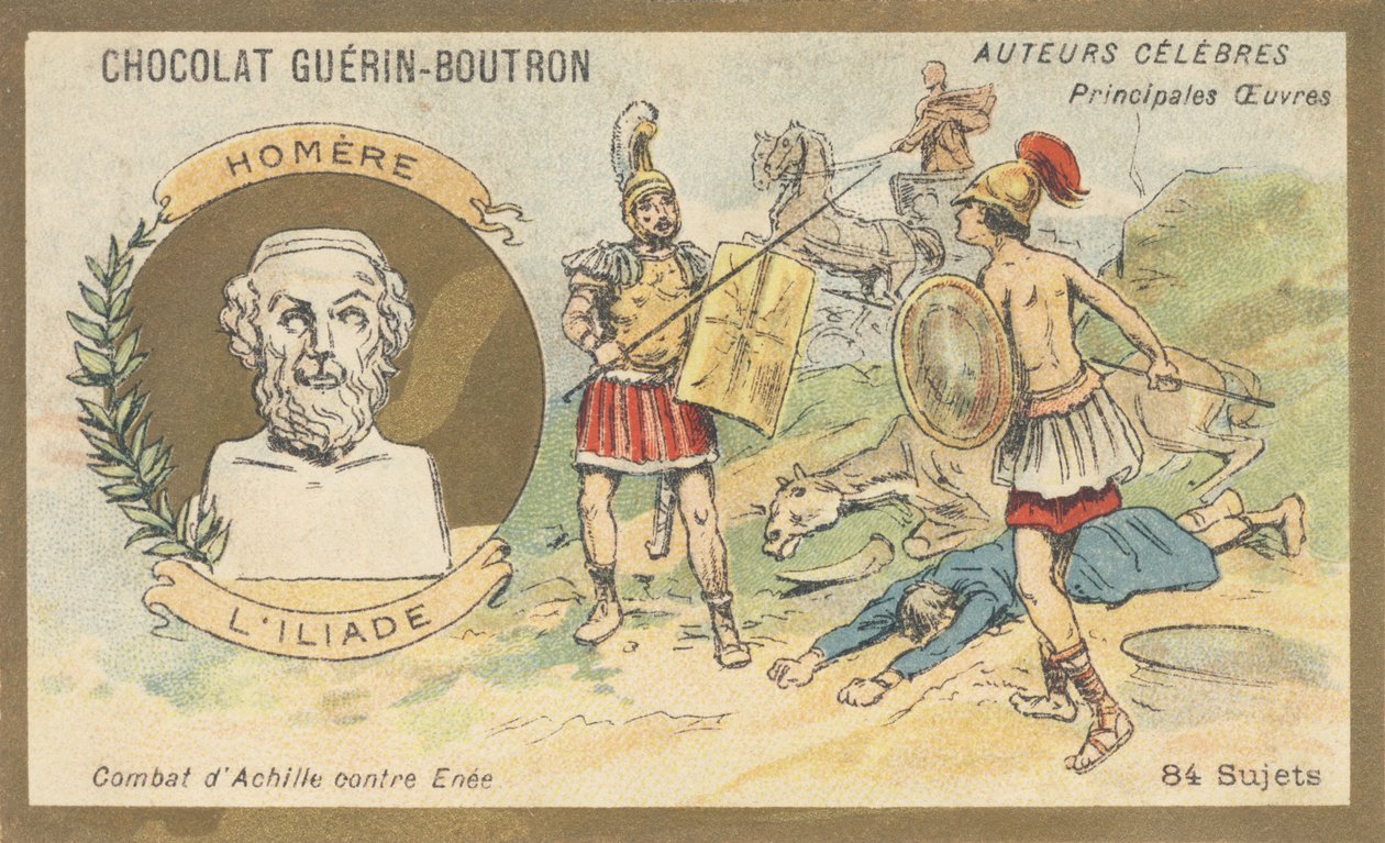 Homere, grecki poeta końca VIII wieku p.n.e., autor „Iliady” autorstwa French School