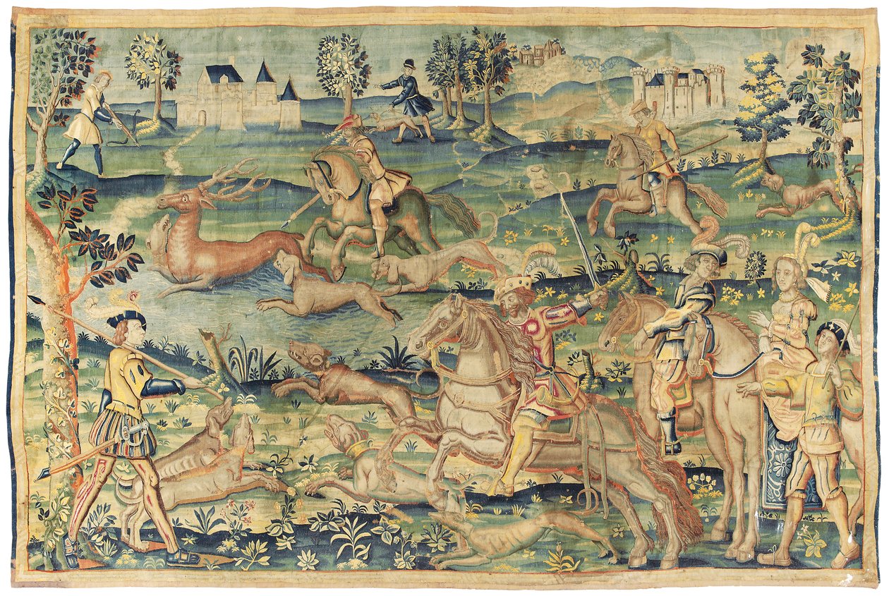 Gobelin myśliwski, prawdopodobnie Paryż, początek XVI w. autorstwa French School