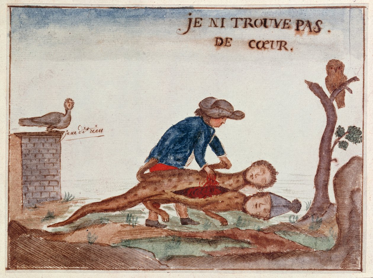 Nie mogę znaleźć żadnego serca, 1789 autorstwa French School