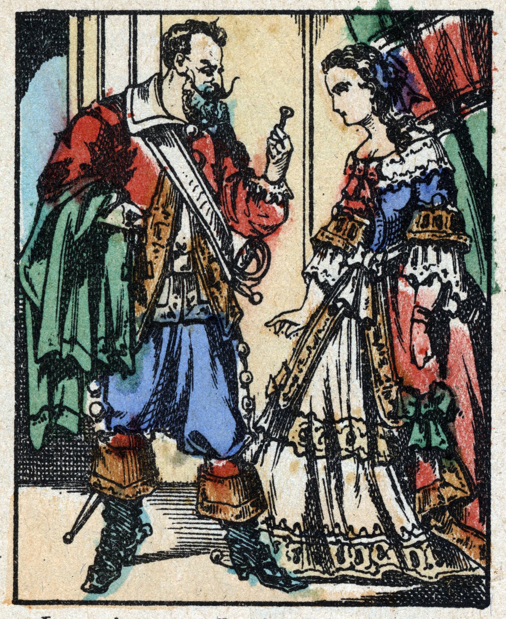 Ilustracja do „Sinobrodego”” autorstwa French School