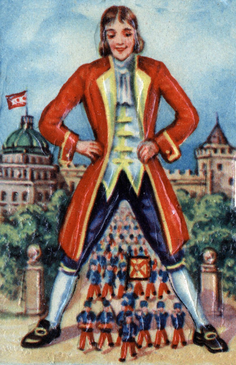 Ilustracja do „Podróży Guliwera” napisana przez Jonathana Swifta, ok. 1900 r. (chrom) autorstwa French School