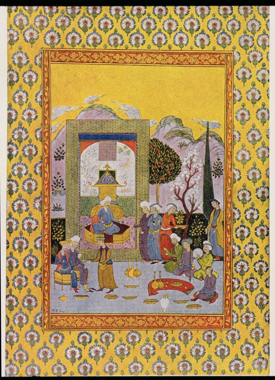Ilustracja do The Arabian Nights, 1895 (kolor grawerowany) autorstwa French School