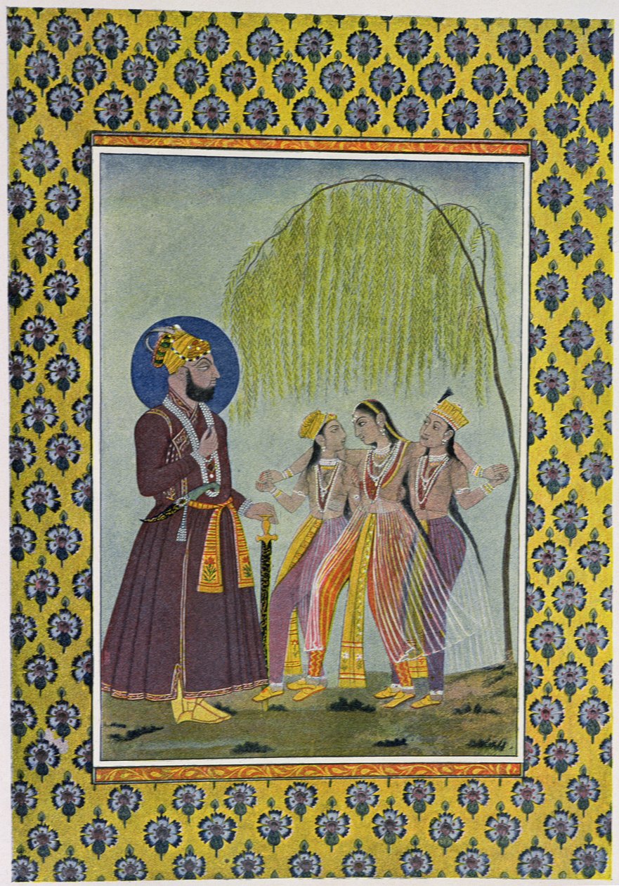 Ilustracja do The Arabian Nights, 1895 (kolor grawerowany) autorstwa French School