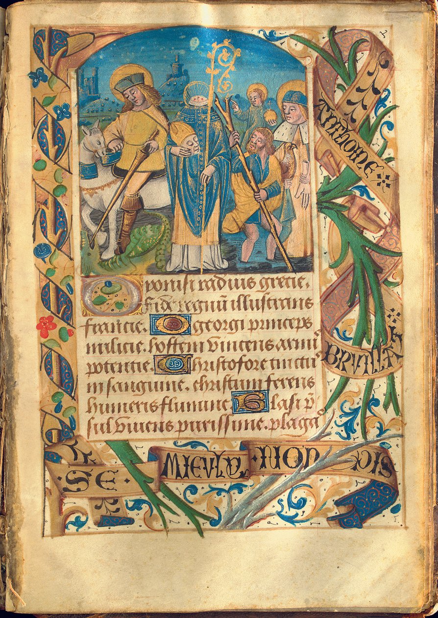 Ilustracja z „Księgi godzin, Korzystanie z Rzymu”, ok. 1480 autorstwa French School