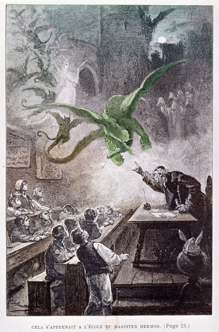 Ilustracja z Zamku Karpat autorstwa Juliusza Verne