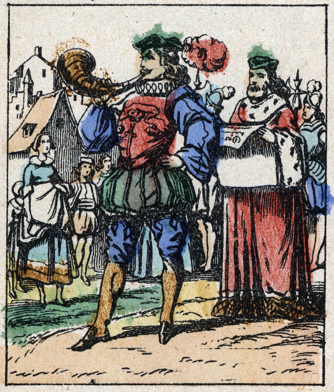 Ilustracja do bajki Charlesa Perraulta „Kopciuszek albo mały szklany pantofelek”. Drzeworyt Imaging Pellerin - Epinal, sd. Koniec XIX wieku. autorstwa French School