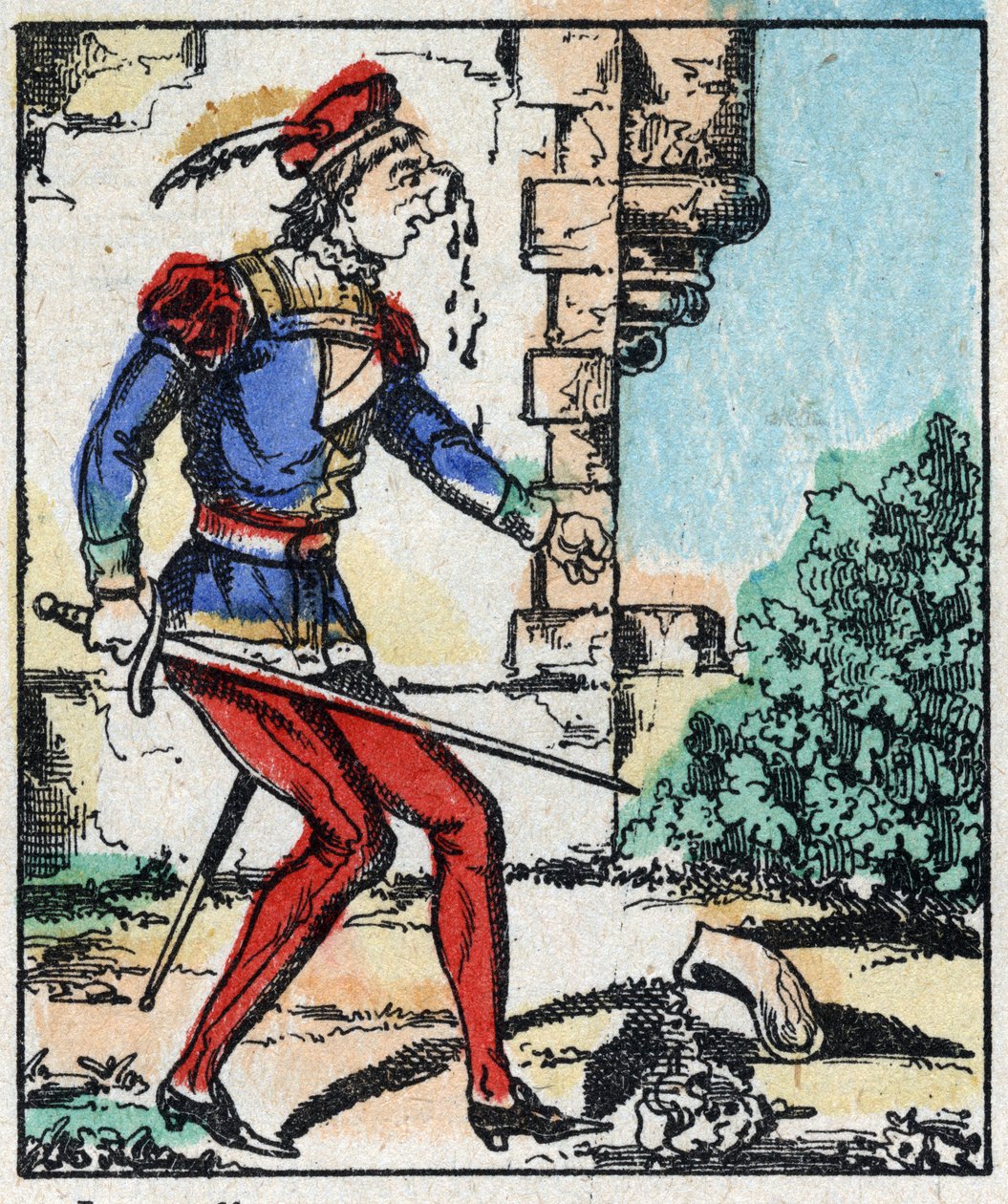 Ilustracja do bajki „Przygody Grand Flandrin”” Drzeworyt z Imaging Pellerin - Epinal, sd. Koniec XIX wieku. autorstwa French School