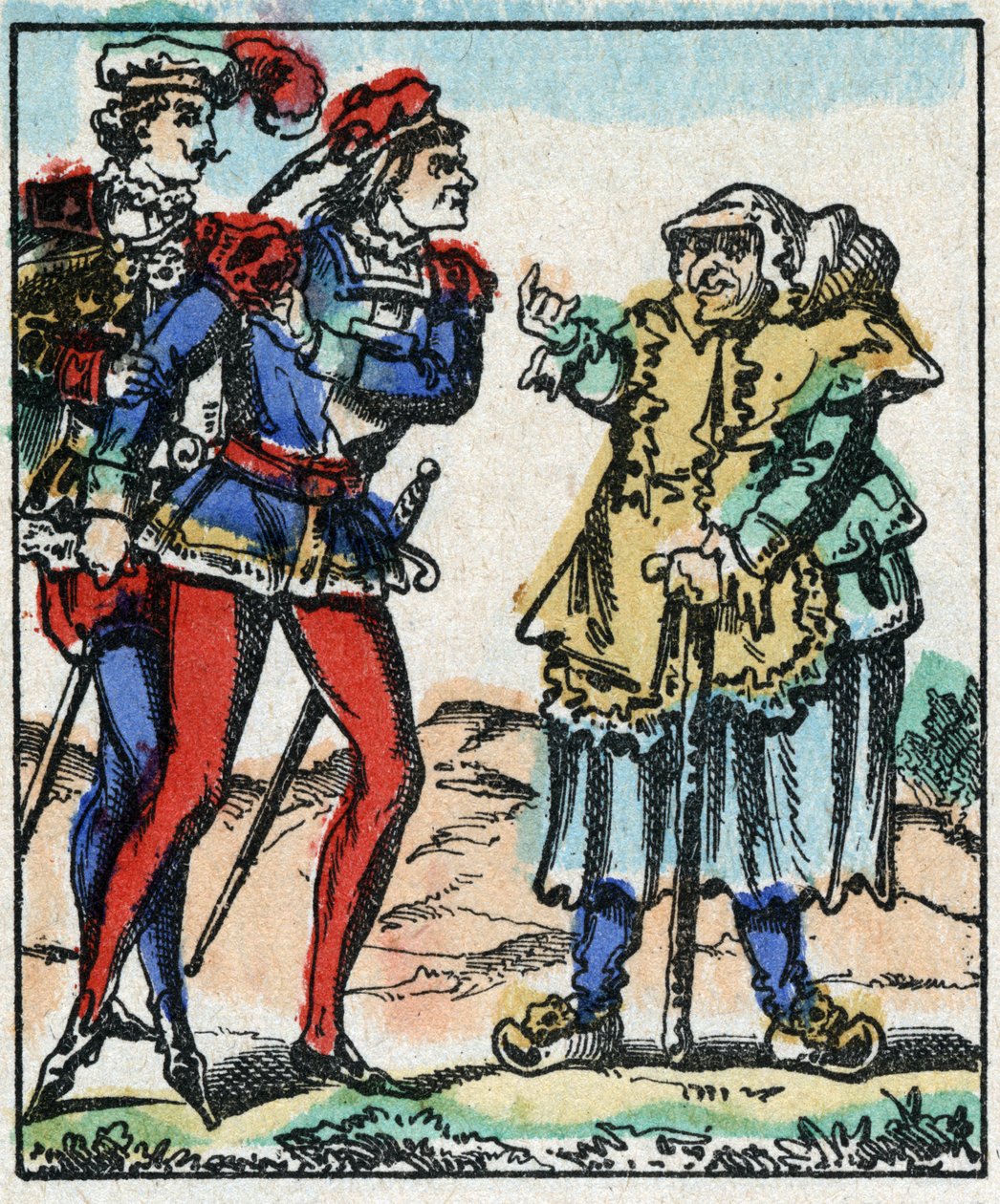 Ilustracja do bajki „Przygody Wielkiej Flandrii”” Drzeworyt z Imaging Pellerin - Epinal, sd. Koniec XIX wieku. autorstwa French School