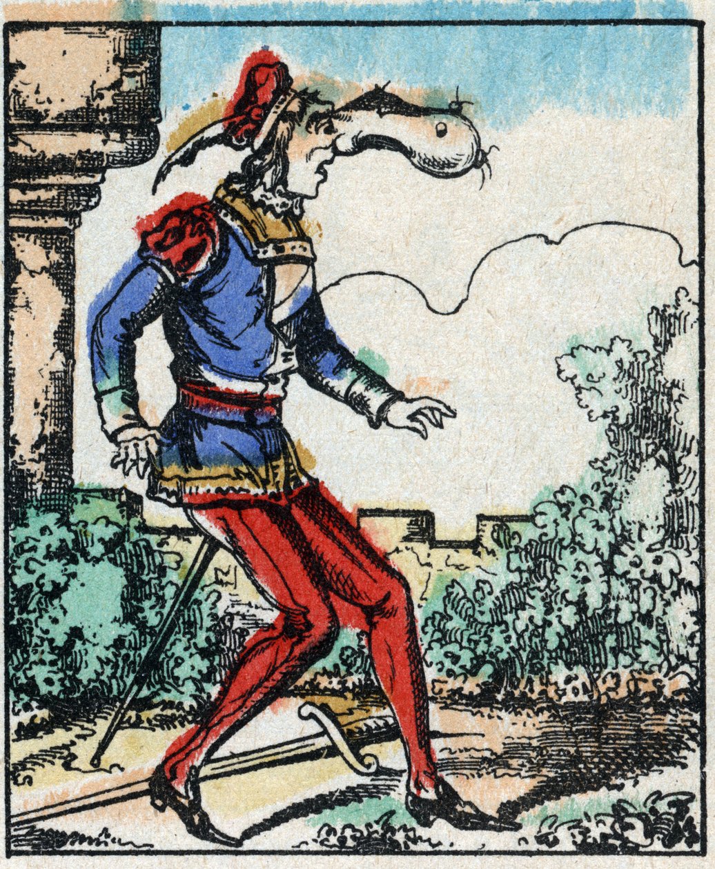 Ilustracja do bajki „Przygody Wielkiej Flandrii”” Drzeworyt z Imaging Pellerin - Epinal, sd. Koniec XIX wieku. autorstwa French School