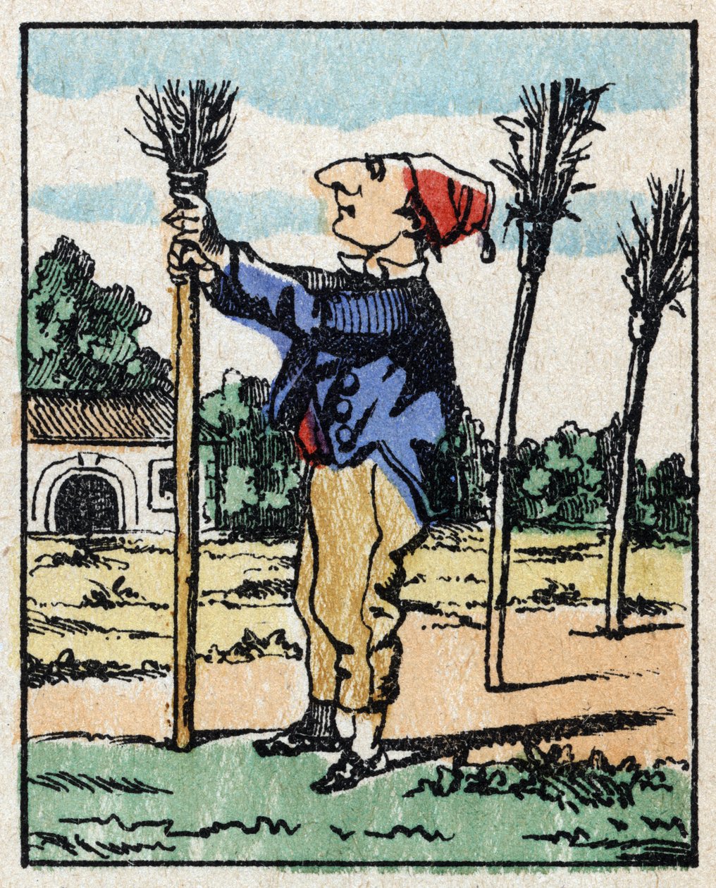 Ilustracja opowieści „” Veridique History of Jeannot Serinet „” Drzeworyt obrazu Imagery Pellerin - Epinal, sd. Koniec XIX wieku. autorstwa French School