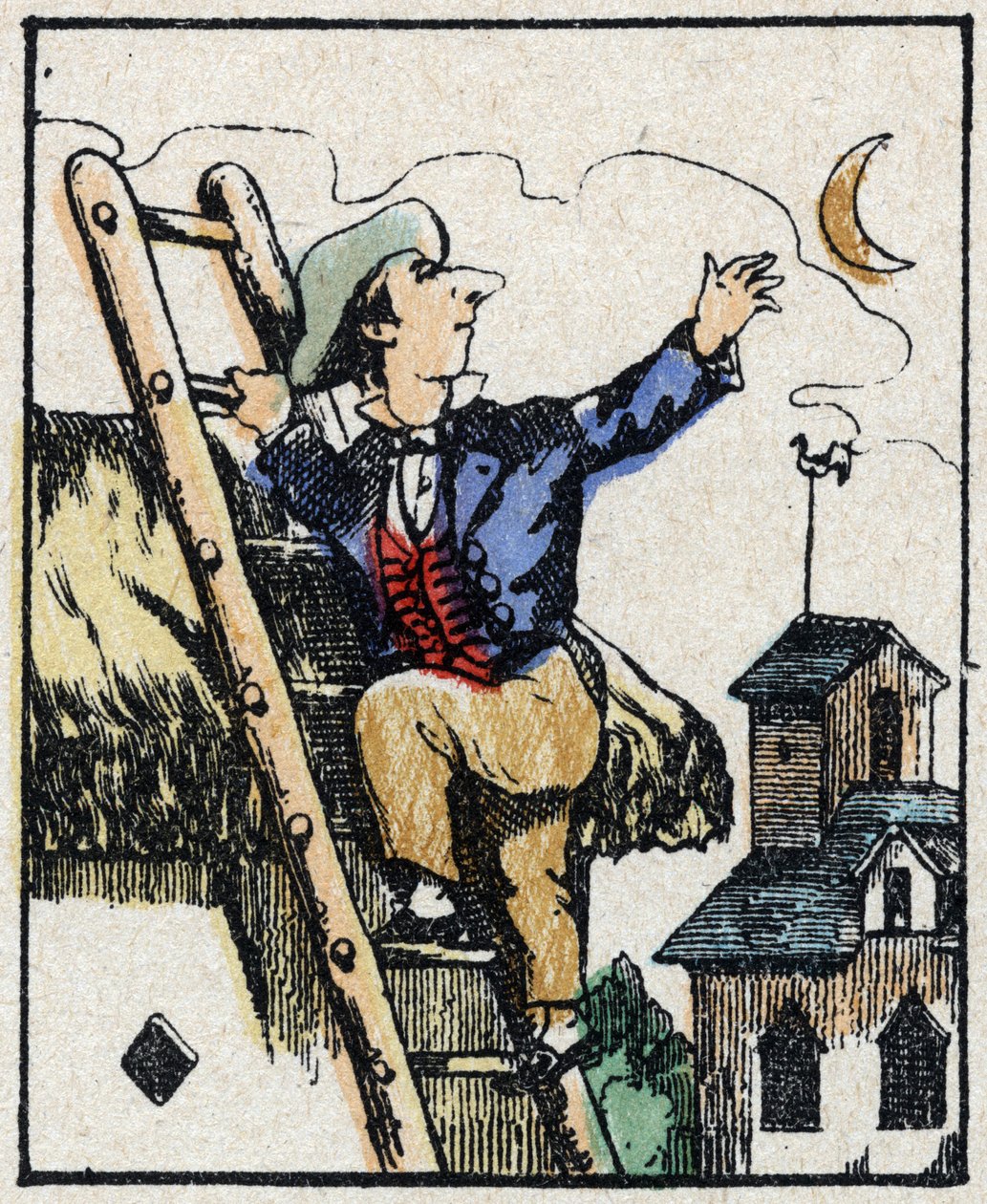 Ilustracja opowieści „” Veridique History of Jeannot Serinet „” Drzeworyt obrazu Imagery Pellerin - Epinal, sd. Koniec XIX wieku. autorstwa French School