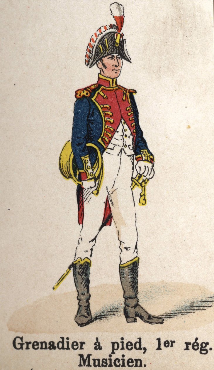Gwardia Cesarska Napoleon I: Grenadier pieszo autorstwa French School