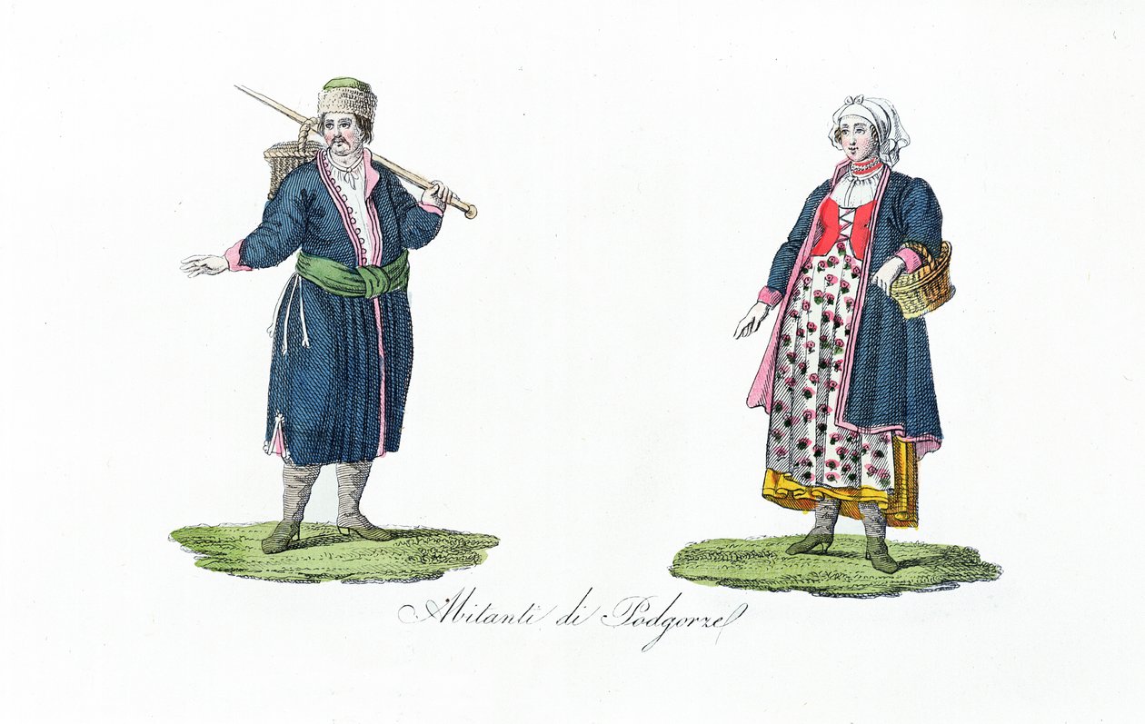 Mieszkańcy Podgórza, z „Historia Polski” Bernardo Zaydlera autorstwa French School
