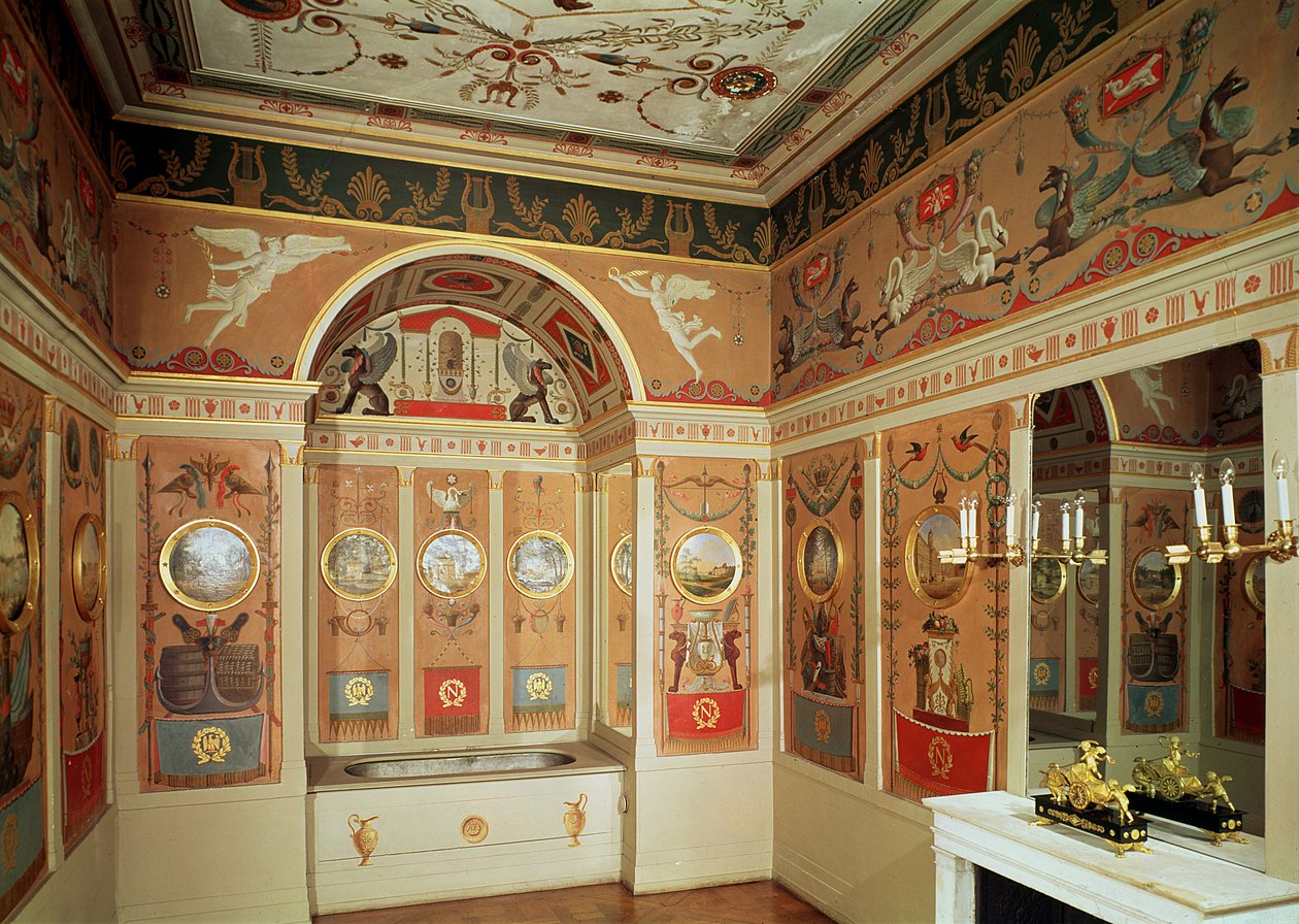 Wnętrze łazienki Napoleona, zbudowanej w 1807 r. autorstwa French School