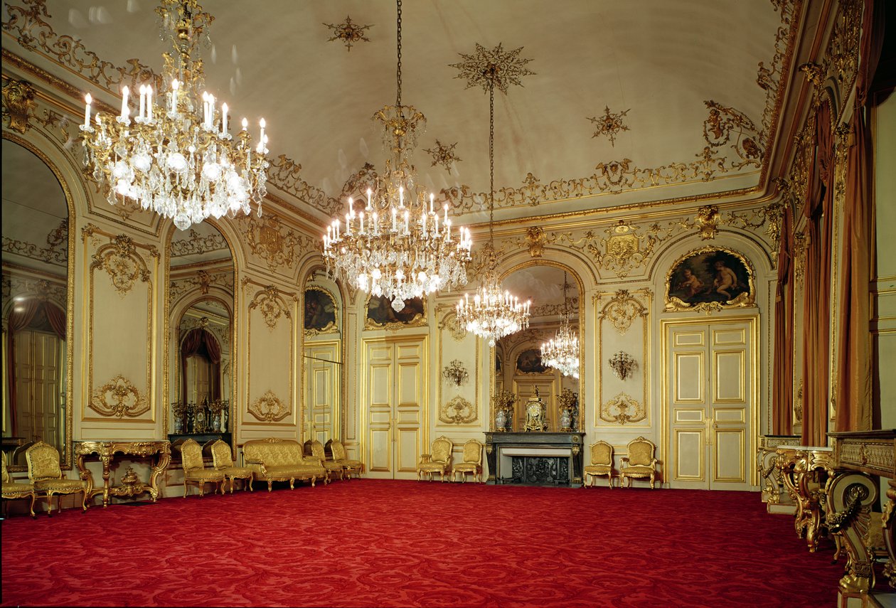 Wnętrze Wielkiego Salonu autorstwa French School