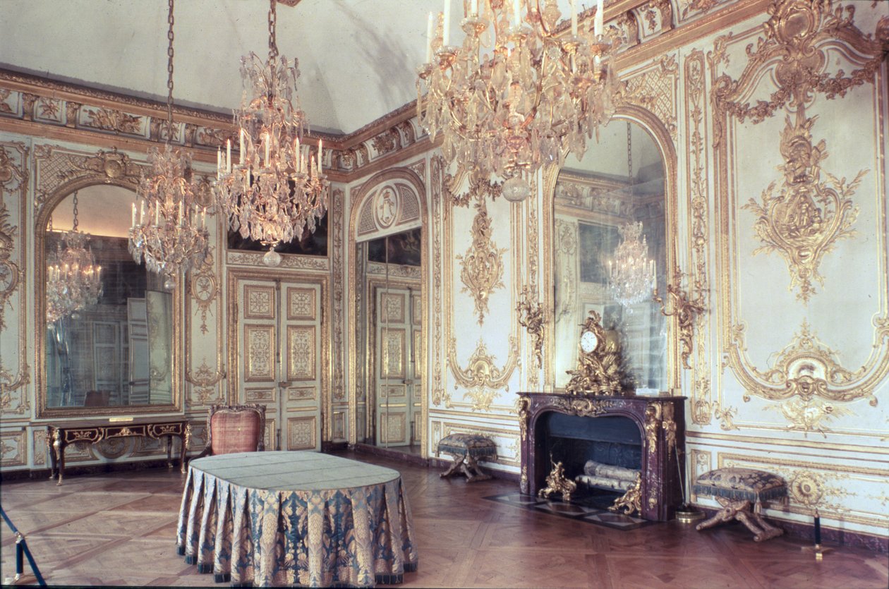 Wnętrze Izby Rady 1701-55 autorstwa French School