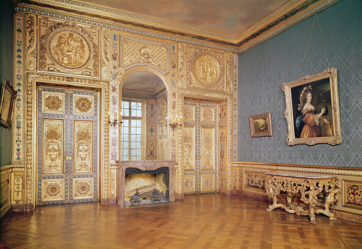 Widok wnętrza Petit Salon, ok.1660 autorstwa French School