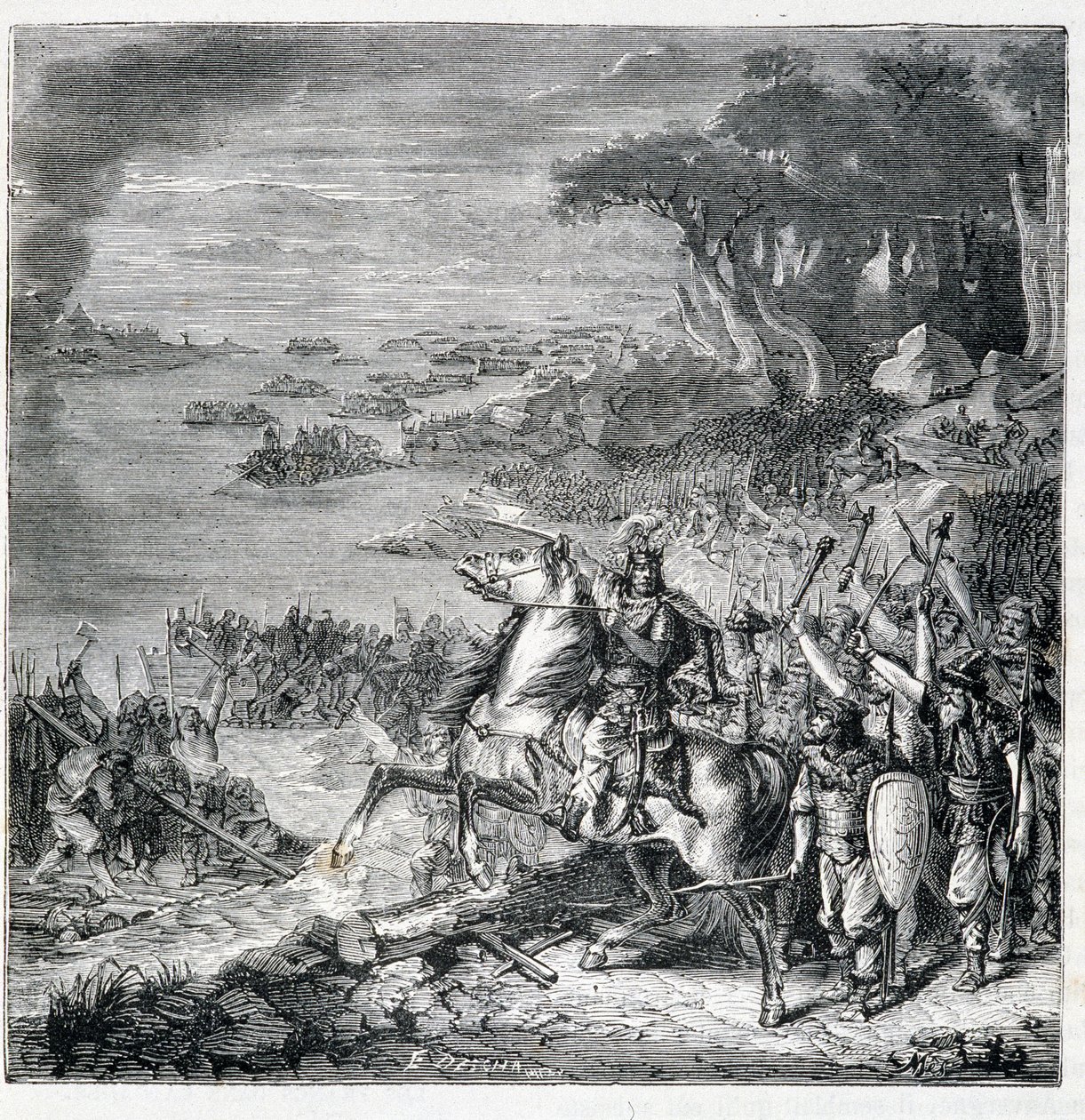 Inwazja barbarzyńców - w „”Popularnej historii Francji”” autorstwa French School