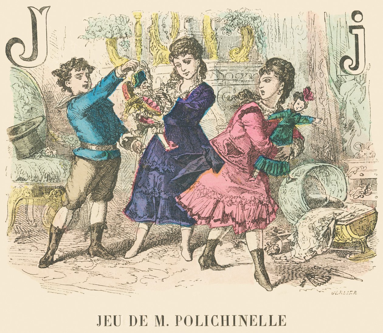 J: Gra w M Polichinelle autorstwa French School