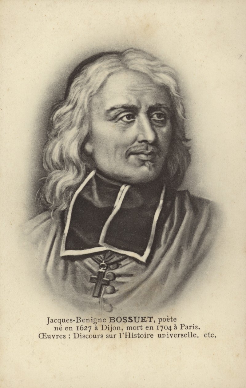 Jacques-Benigne Bossuet (1627-1704), francuski biskup katolicki, teolog i pisarz (litografia) autorstwa French School