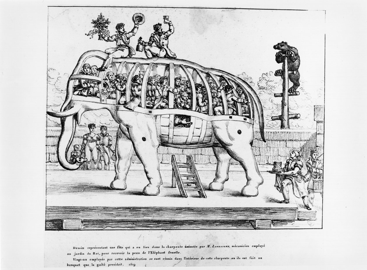 Jardin des Plantes w Paryżu, 1819 autorstwa French School