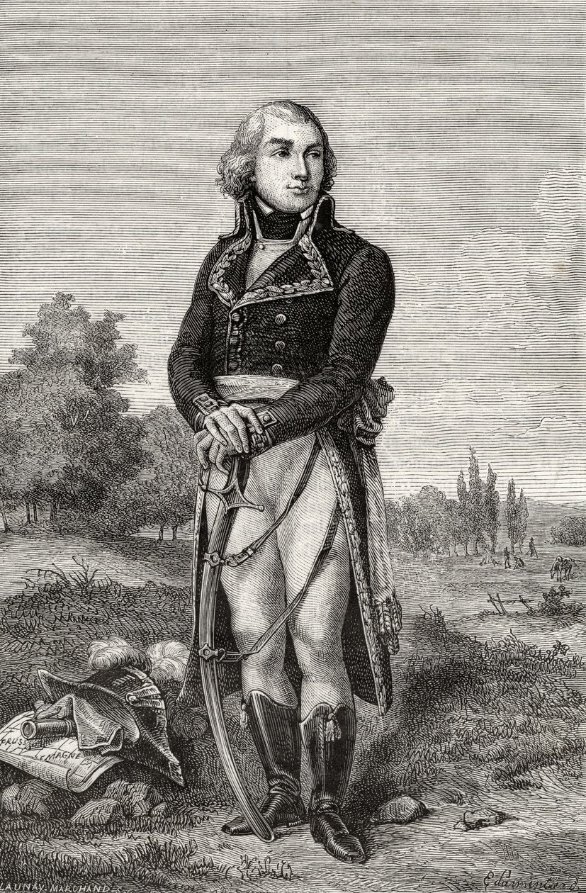 Jean-Baptiste Jourdan, z „Histoire de la Revolution Francaise” Louisa Blanca (1811-82) autorstwa French School