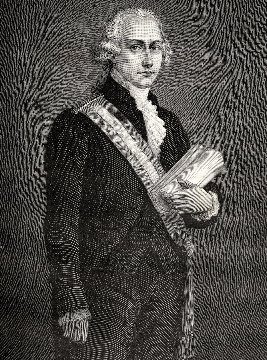 Jean-Nicolas Pache, z „Histoire de la Revolution Francaise” Louisa Blanca (1811-82) autorstwa French School