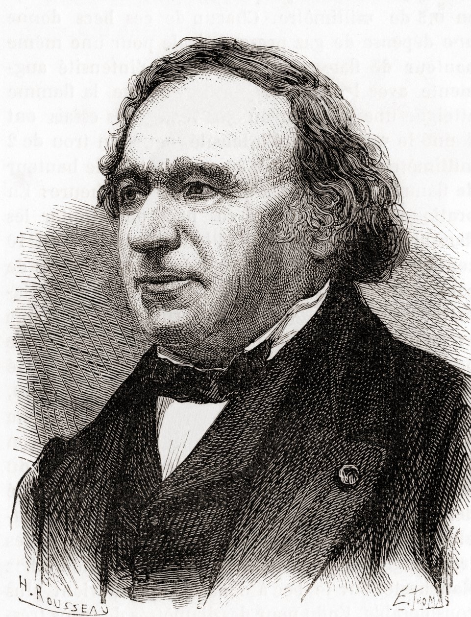 Jean Baptiste André Dumas, z „Les Merveilles de la Science”, opublikowany ok. 1870 r. (rycina) autorstwa French School