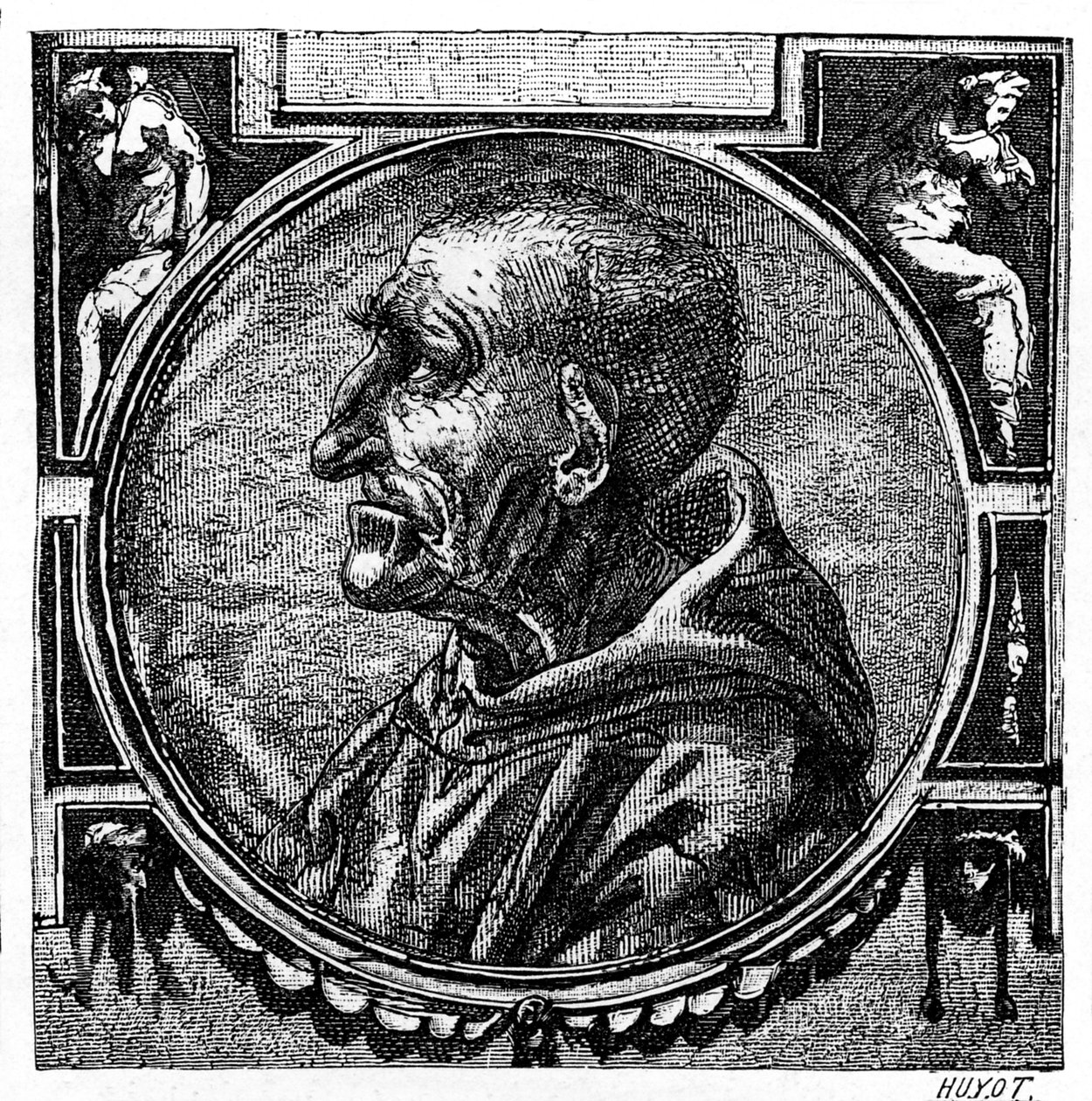 Jerome Savonarola (grawerowanie) autorstwa French School