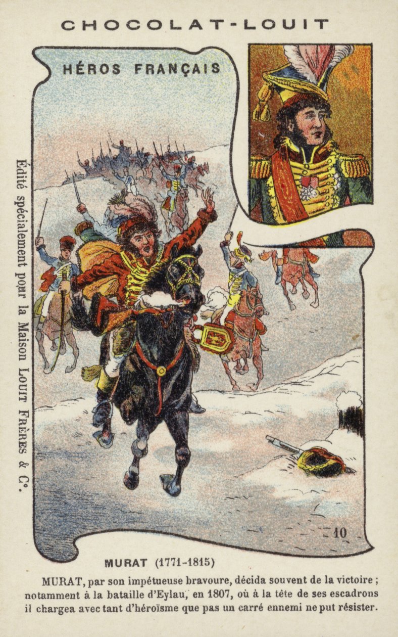 Joachim Murat, francuski generał (chromolitografia) autorstwa French School