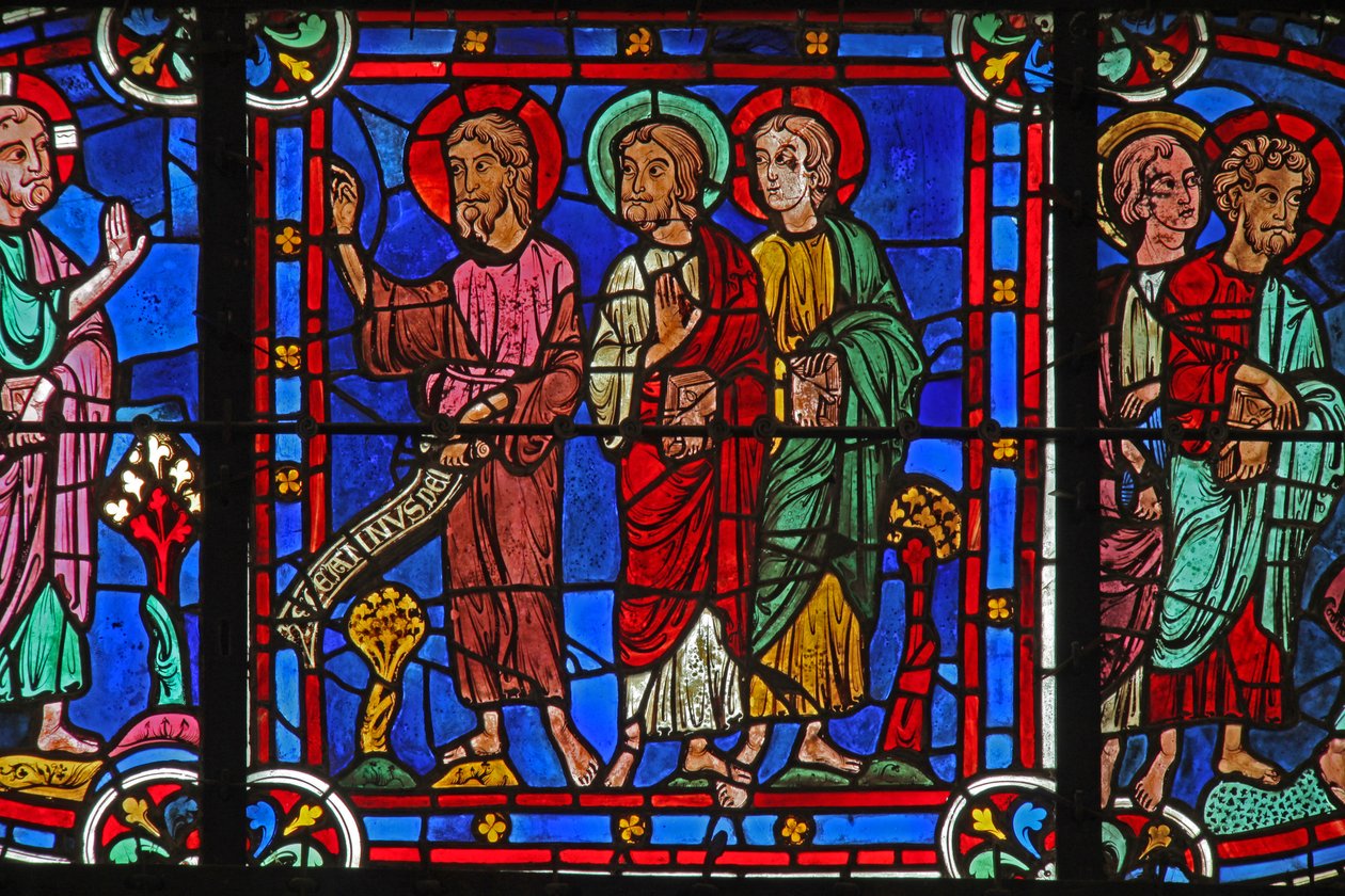 Jan Chrzciciel z Chrystusem (w0) autorstwa French School