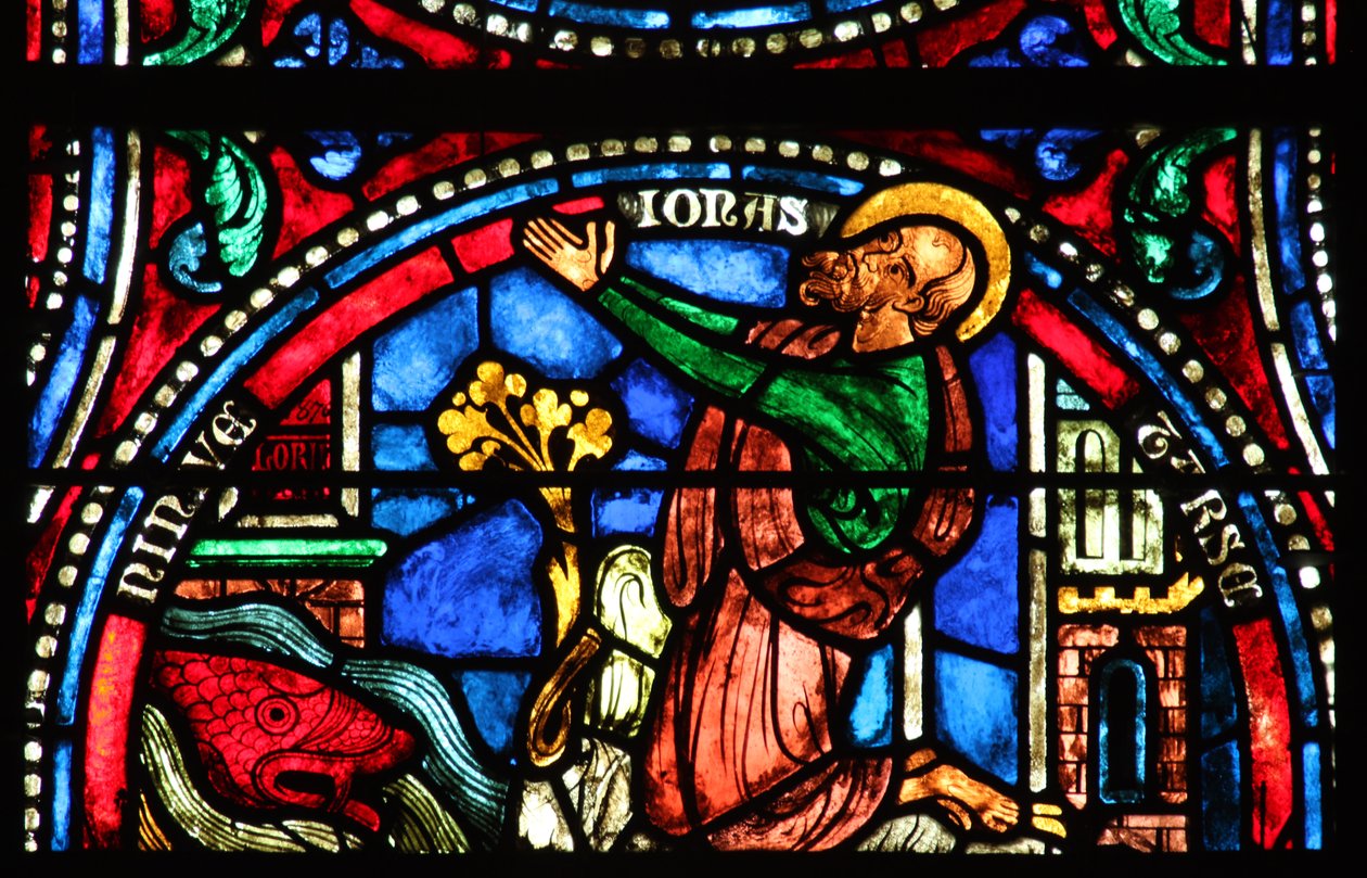 Jonasz wkracza do miasta Tars i Niniwy (w37) (panel współczesny) autorstwa French School