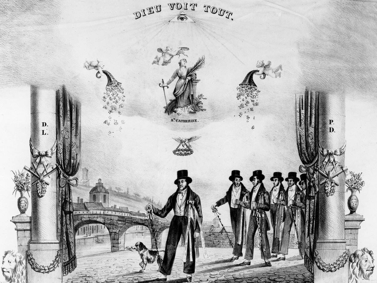 Certyfikat Czeladnika, 1838 autorstwa French School