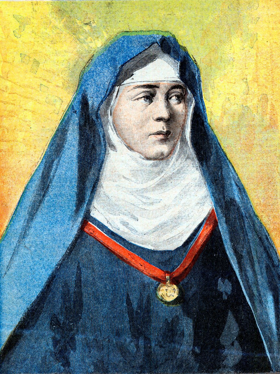 Julienne Duguesclin (1377-1404) benedyktynka, ilustracja „Le Petite Journal” z 23 lipca 1894 (rycina) autorstwa French School