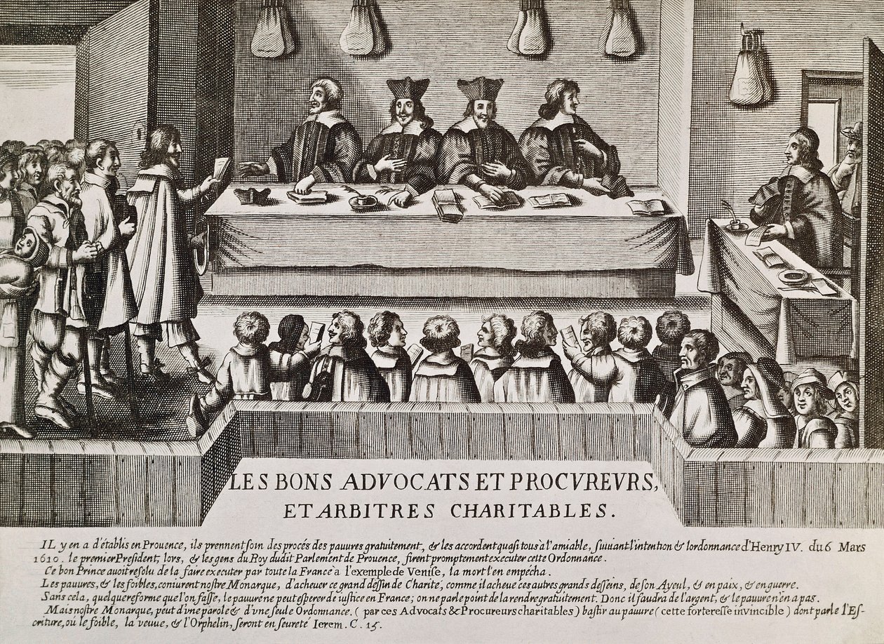 Sprawiedliwość za panowania Henryka IV autorstwa French School