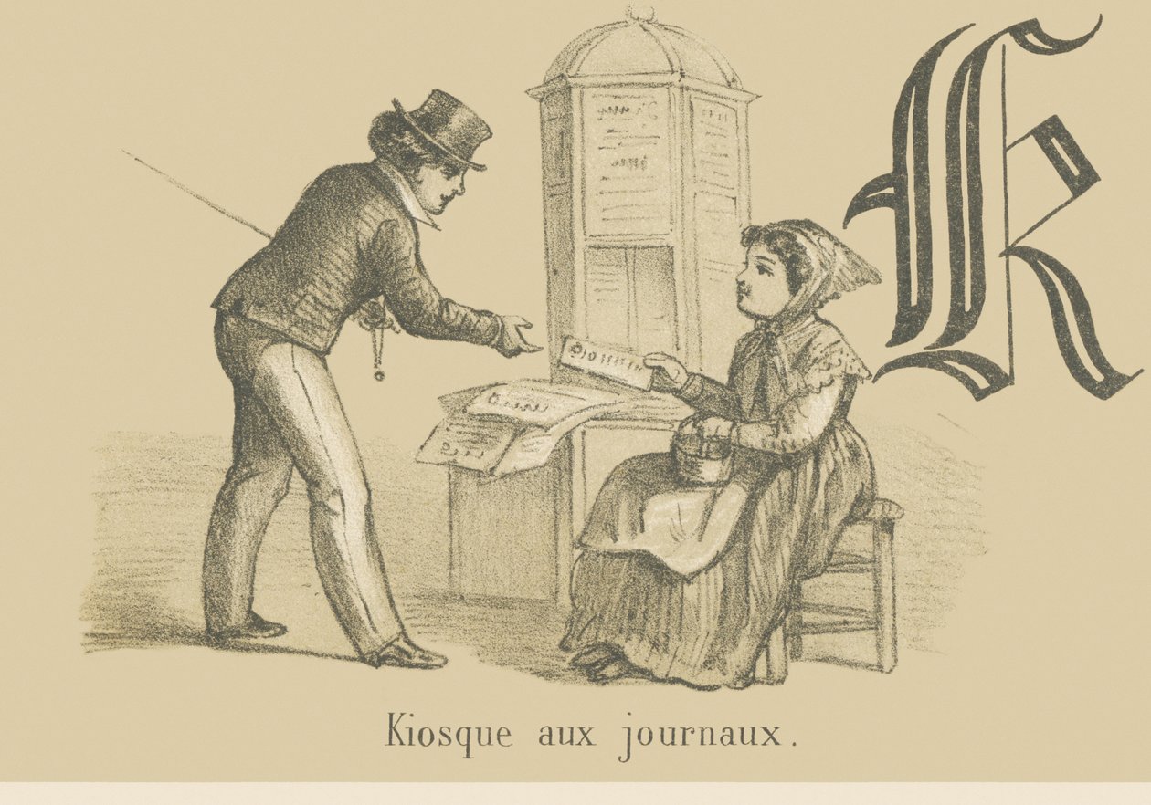 K: kiosk z gazetami autorstwa French School
