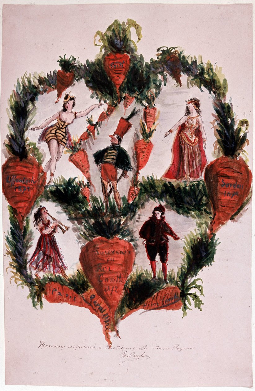 Król Marchew, Operetka Offenbach - Biblia. dokument Opery autorstwa French School