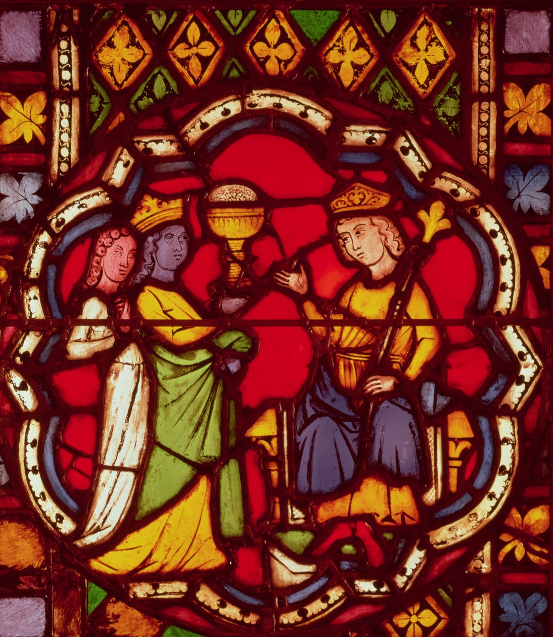 Król Salomon i królowa Saby, ok. 1270 autorstwa French School