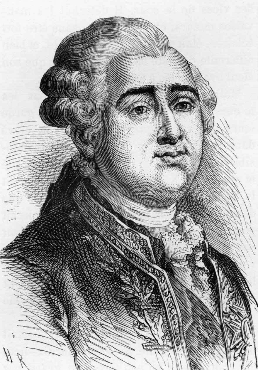 Król Francji Ludwik XVI (1754-1793) autorstwa French School