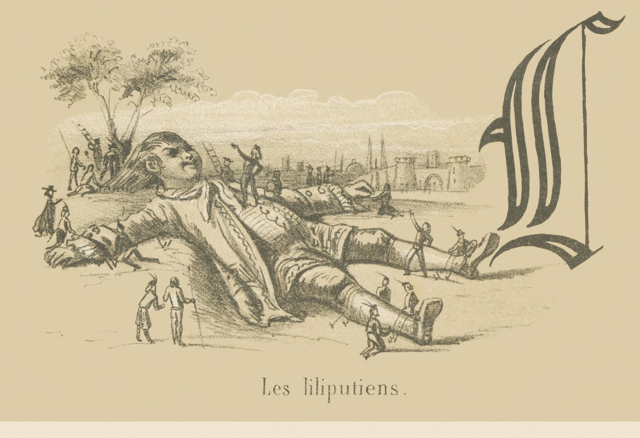 L: Lilliputowie autorstwa French School