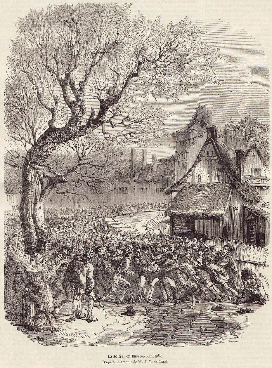La Soule, Dolna Normandia, pub 28 lutego 1852 r. autorstwa French School