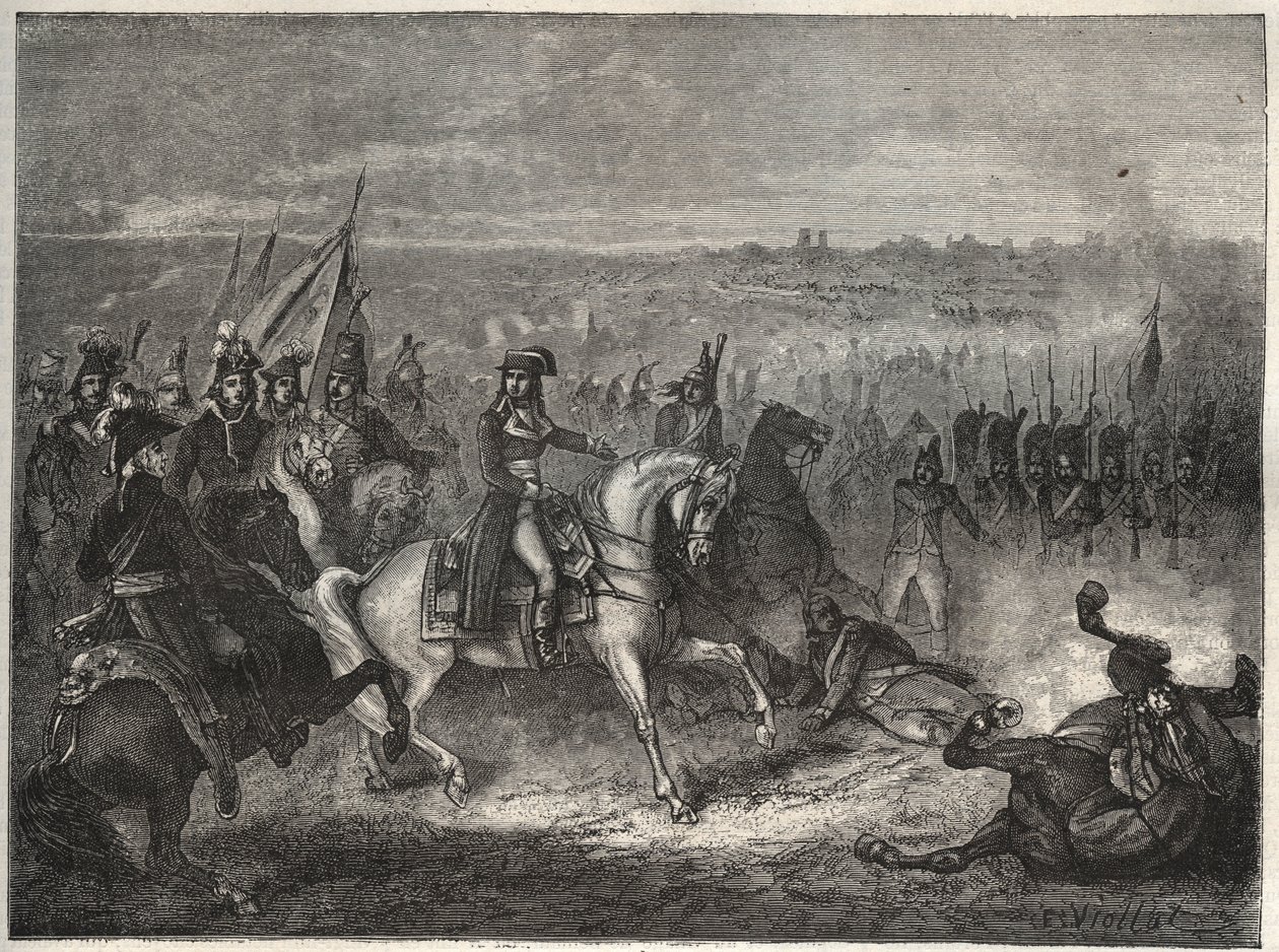 La battle de Lonato - NAPOLEON AT LONATO - Zwana także drugą bitwą pod CASTIGLIONE: w swojej kampanii włoskiej Napoleon pokonuje Austriaków pod dowództwem Wurmsera, zmuszając ich do odwrotu do Mantui. 3 sierpnia 1796 - Nowa encyklopedia narodowa Maurice