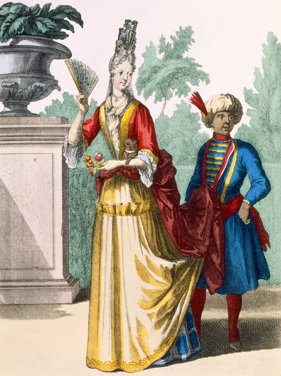 Dama w letniej sukience, ok. 1690-1700 autorstwa French School