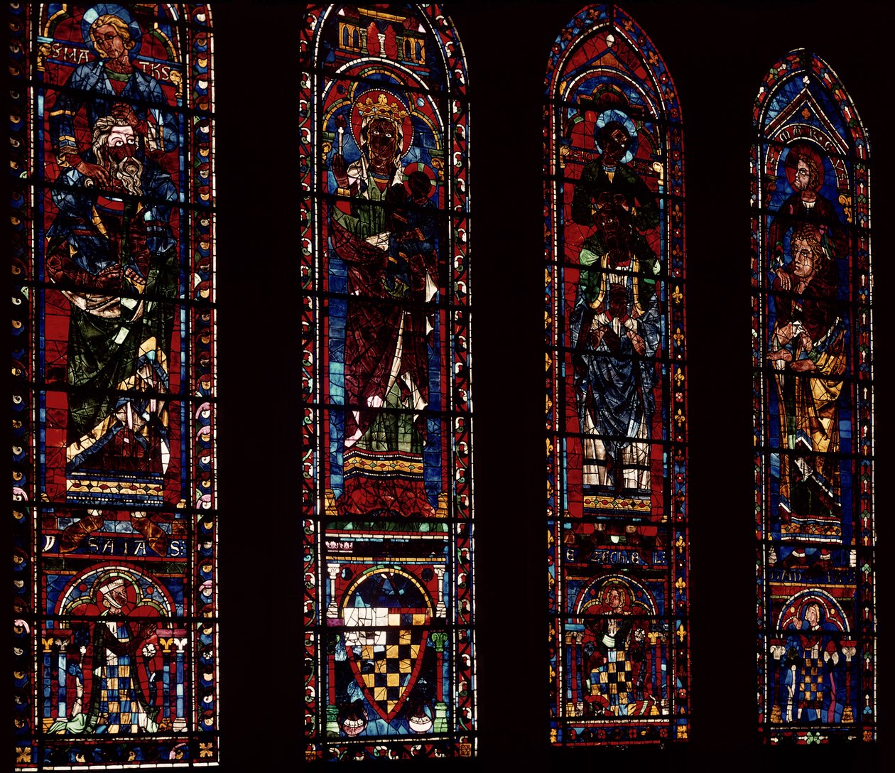 Okna ościeżnicowe od południowego transeptu, ok. 1217-25 autorstwa French School