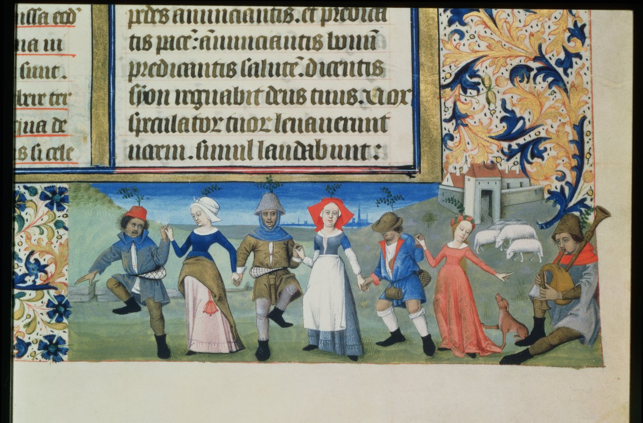 Lat 873 f.21 د شپون نڅا، د انګولیم پولی د چارلس ساعتونو څخه autorstwa French School