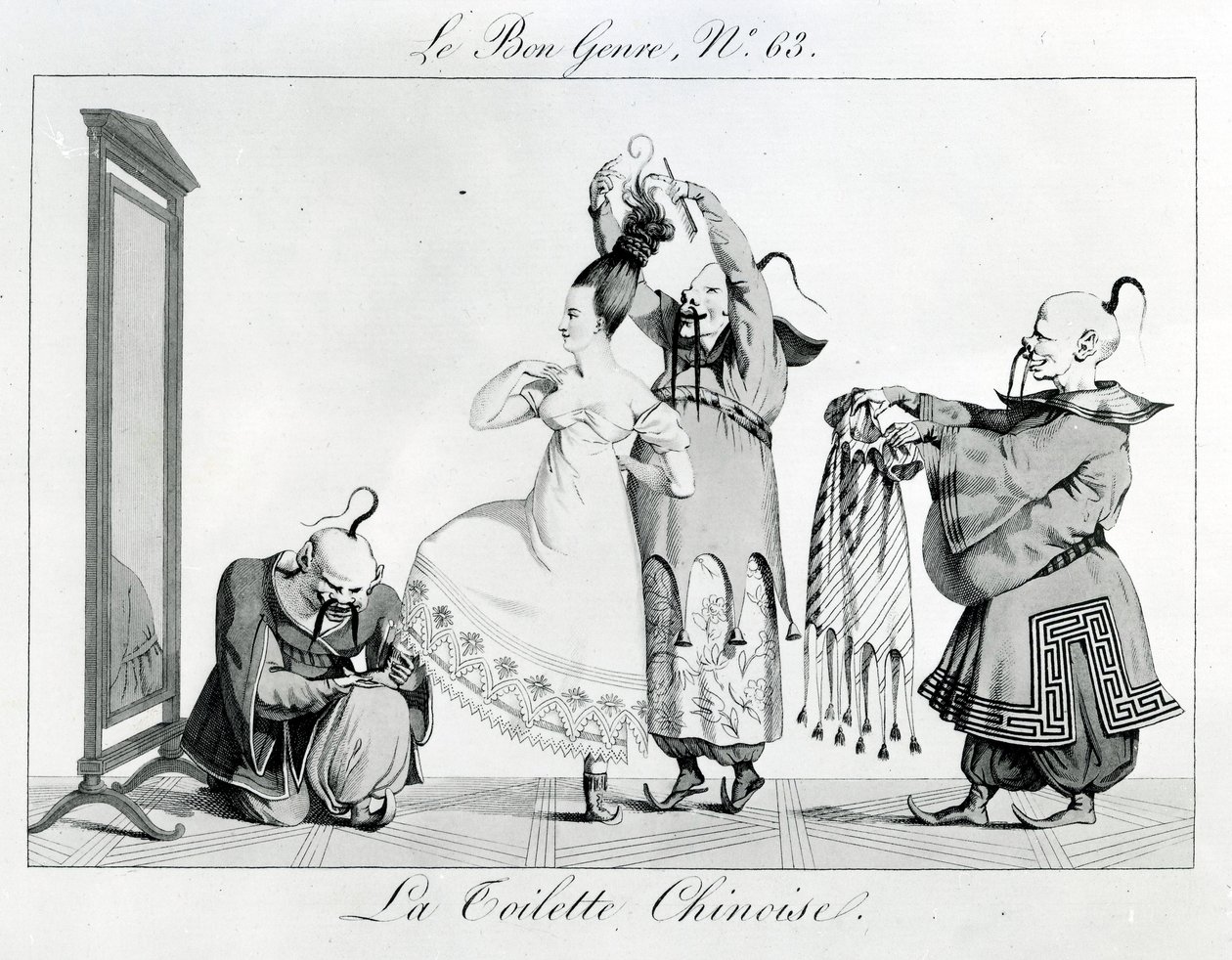 Le Bon Gatunek - Chińska toaleta, 1813 autorstwa French School