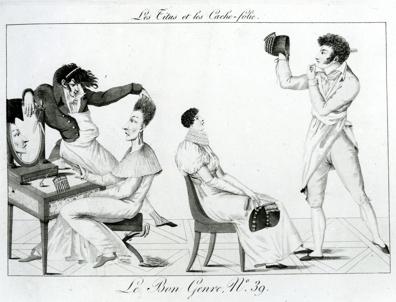 Le Bon Gatunek - Skrytki Tytusa i szaleństwa, 1812 autorstwa French School