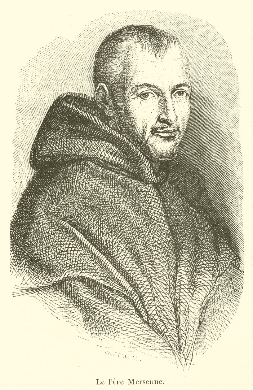 Le Pere Mersenne (rycina) autorstwa French School